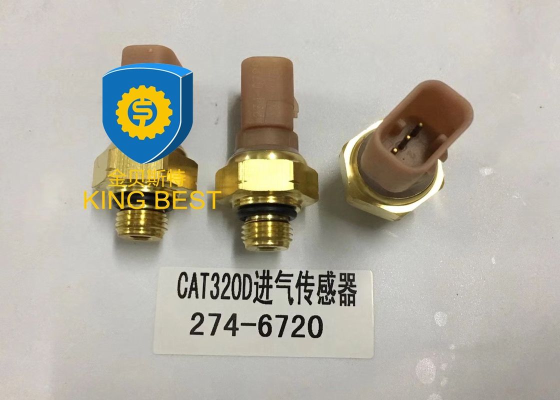 Brass  Excavator Parts Oil Pressure Gauge Sensor 2746720 Use Long Lifespan