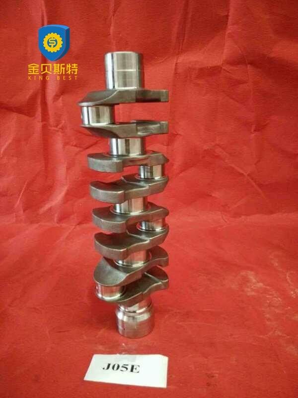 OEM High Performance Crankshaft For Engine HINO J05E , Kobelco Excavator SK200-8 Hino Diesel Engine Parts